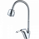 Смеситель для кухни L 4313 с гибким изливом, картр 35, хром, латунь
