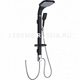 06 Душевая система без смесителя L 2406 F, панель, лейка, тропический душ Черный