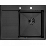 Мойка для кухни K35848B-R из нержавеющей стали, врезная GERHANS(580х480х220мм) толщ. 3 мм 