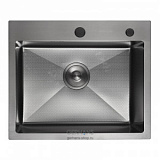 Мойка для кухни K36050BD из нержавеющей стали Декор GERHANS (600x500x220) толщ. 3 мм, графит 