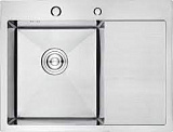 Мойка для кухни K35848-L из нержавеющей стали, врезная GERHANS(580х480х220мм) толщ. 3 мм