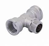 Тройник переходной НИКЕЛЬ  3/4"х 1/2"х 3/4"  г/ш/г TIM