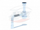 А0115   Сифон Aни Грот 1 1/2"*40 с гибкой трубой 40* 40х50